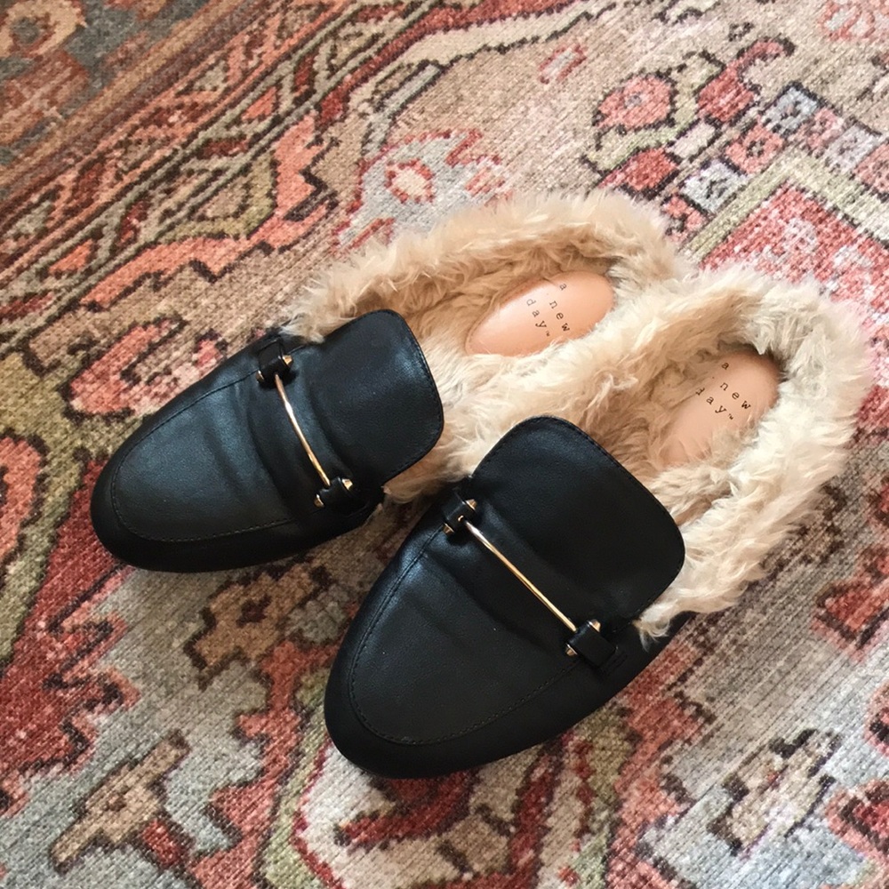 A new day fur loafers